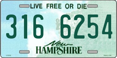 NH license plate 3166254