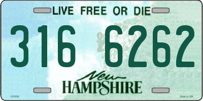 NH license plate 3166262