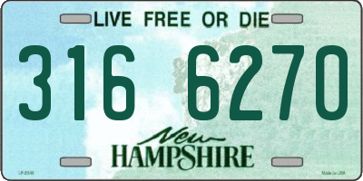 NH license plate 3166270