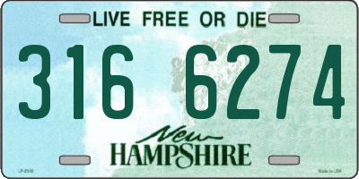 NH license plate 3166274