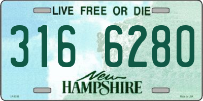 NH license plate 3166280
