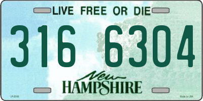 NH license plate 3166304
