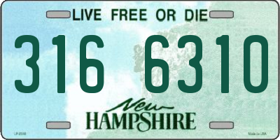 NH license plate 3166310