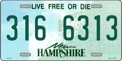 NH license plate 3166313