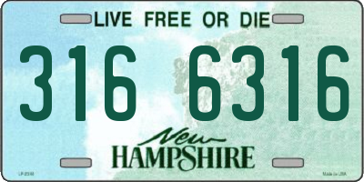 NH license plate 3166316