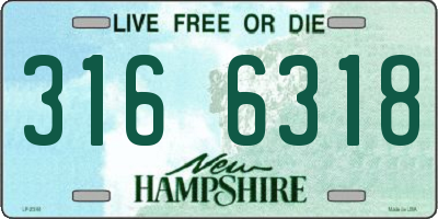 NH license plate 3166318