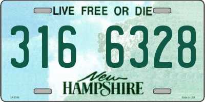 NH license plate 3166328