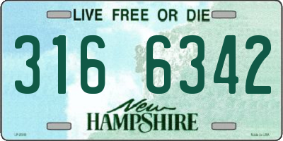 NH license plate 3166342