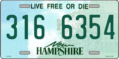 NH license plate 3166354