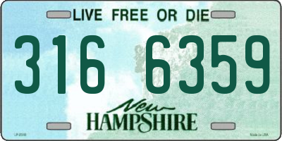 NH license plate 3166359