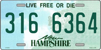 NH license plate 3166364