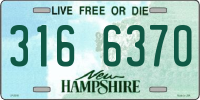 NH license plate 3166370