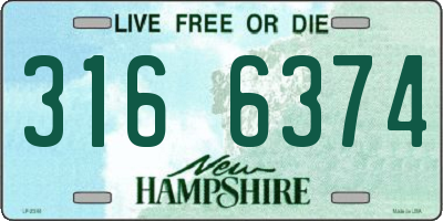 NH license plate 3166374
