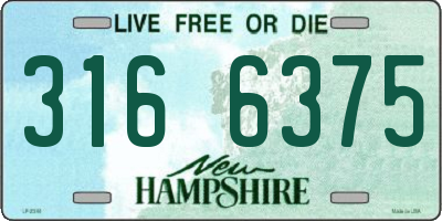 NH license plate 3166375