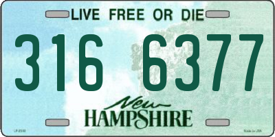 NH license plate 3166377