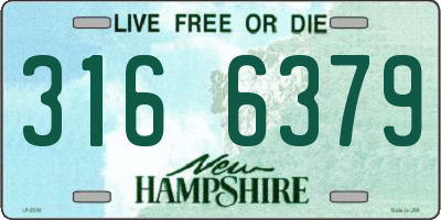 NH license plate 3166379