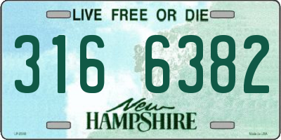 NH license plate 3166382