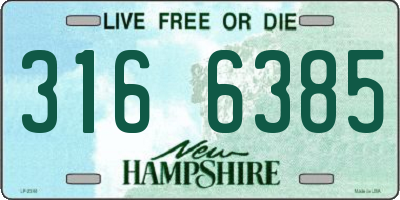 NH license plate 3166385