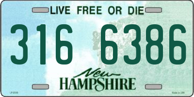 NH license plate 3166386