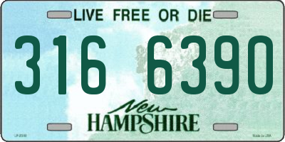 NH license plate 3166390