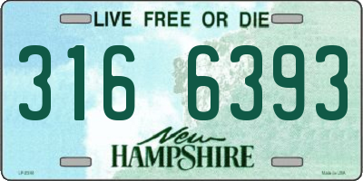 NH license plate 3166393