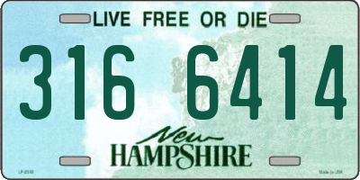 NH license plate 3166414