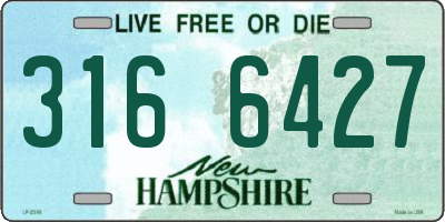 NH license plate 3166427