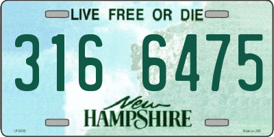 NH license plate 3166475