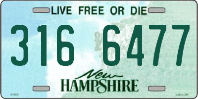 NH license plate 3166477