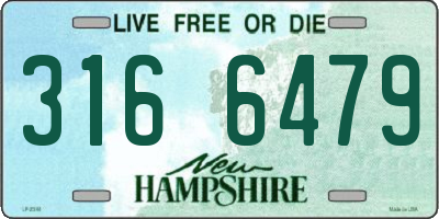 NH license plate 3166479