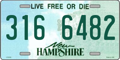 NH license plate 3166482