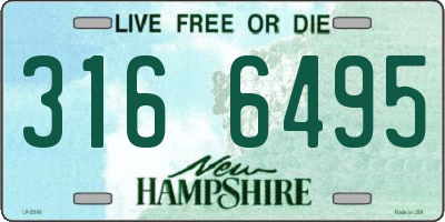 NH license plate 3166495