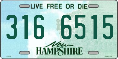 NH license plate 3166515