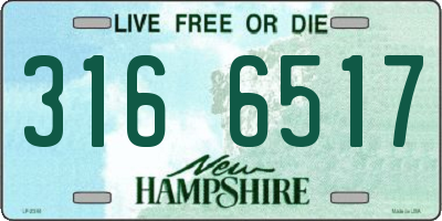 NH license plate 3166517