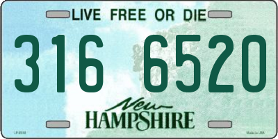 NH license plate 3166520