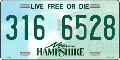 NH license plate 3166528
