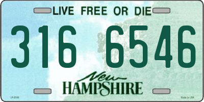 NH license plate 3166546