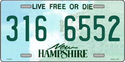 NH license plate 3166552