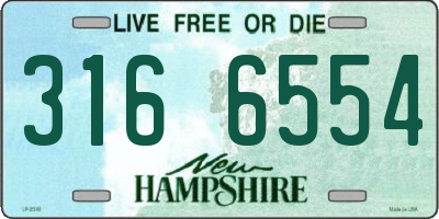NH license plate 3166554