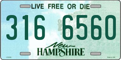 NH license plate 3166560