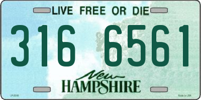 NH license plate 3166561