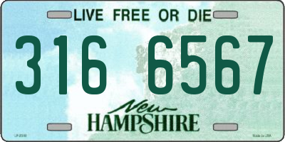 NH license plate 3166567