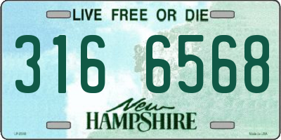 NH license plate 3166568