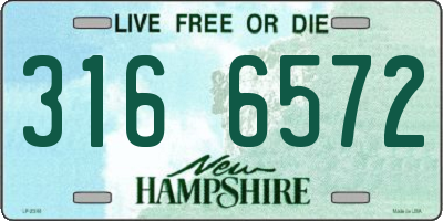 NH license plate 3166572