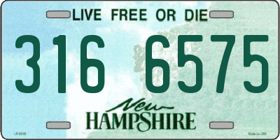 NH license plate 3166575
