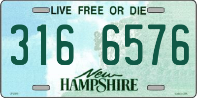 NH license plate 3166576
