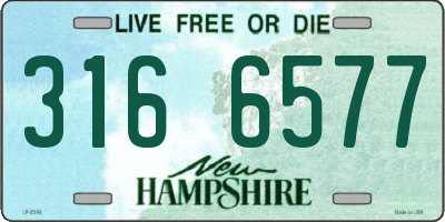 NH license plate 3166577