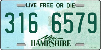NH license plate 3166579