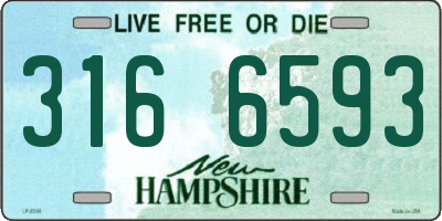 NH license plate 3166593