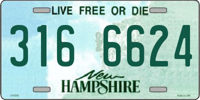 NH license plate 3166624